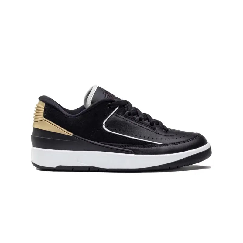 JORDAN 2 RETRO LOW BLACK METALLIC GOLD